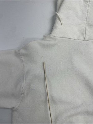 Vintage Nike Middle Swoosh Sweatshirt Hoodie Size Small White 90s