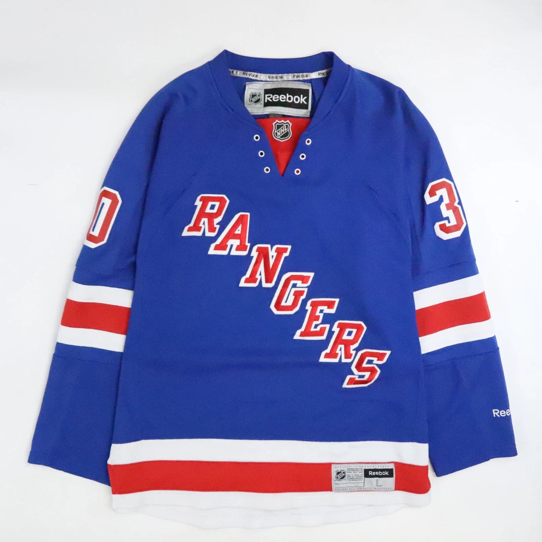 New York Rangers Henrik Lundqvist Reebok Jersey Size Large NHL