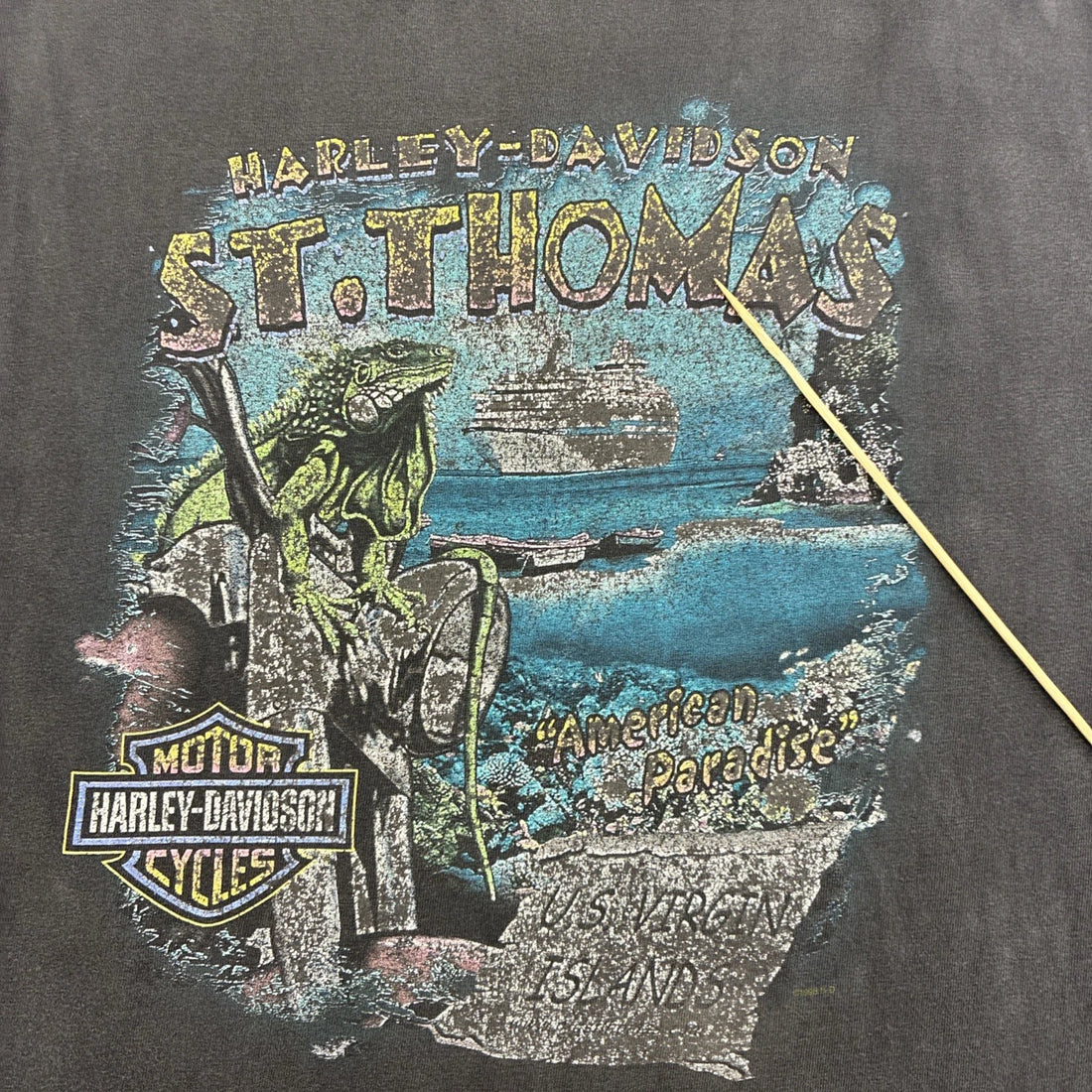 Vintage Harley Davidson Motorcycles Ridin Out The Storm T-Shirt XL 1998 90s