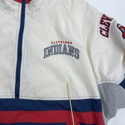 Vintage Cleveland Indians Starter Windbreaker Light Jacket Size XL MLB