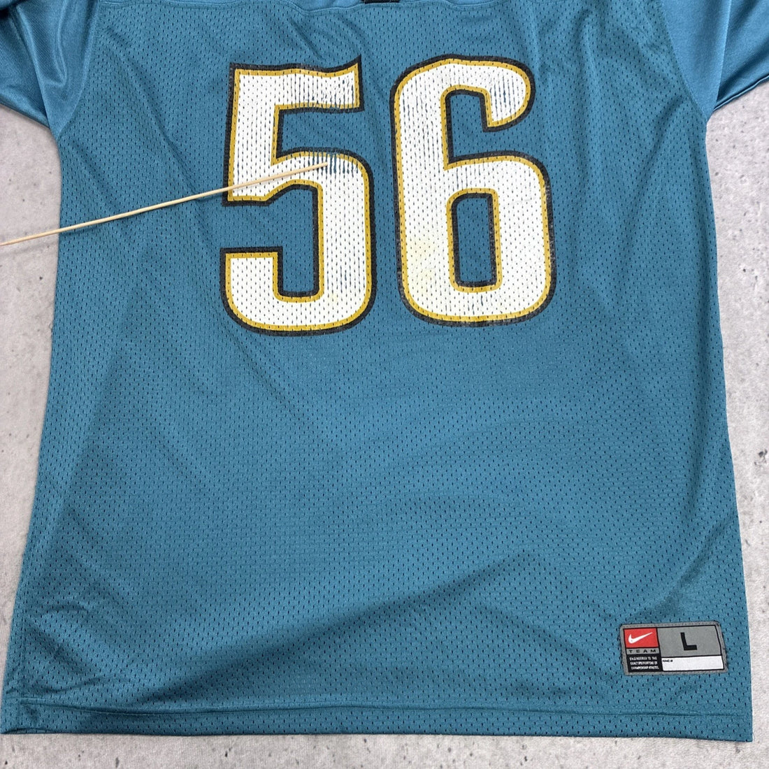 Vintage Jacksonville Jaguars Hardy Nickerson Nike Jersey Size Large NFL