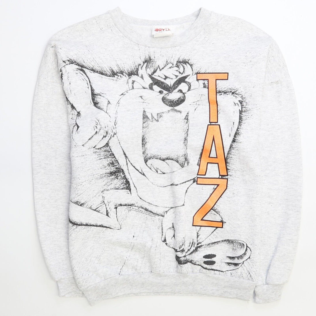 Vintage Taz Looney Tunes Crewneck Sweatshirt Size Medium All Over Print 90s