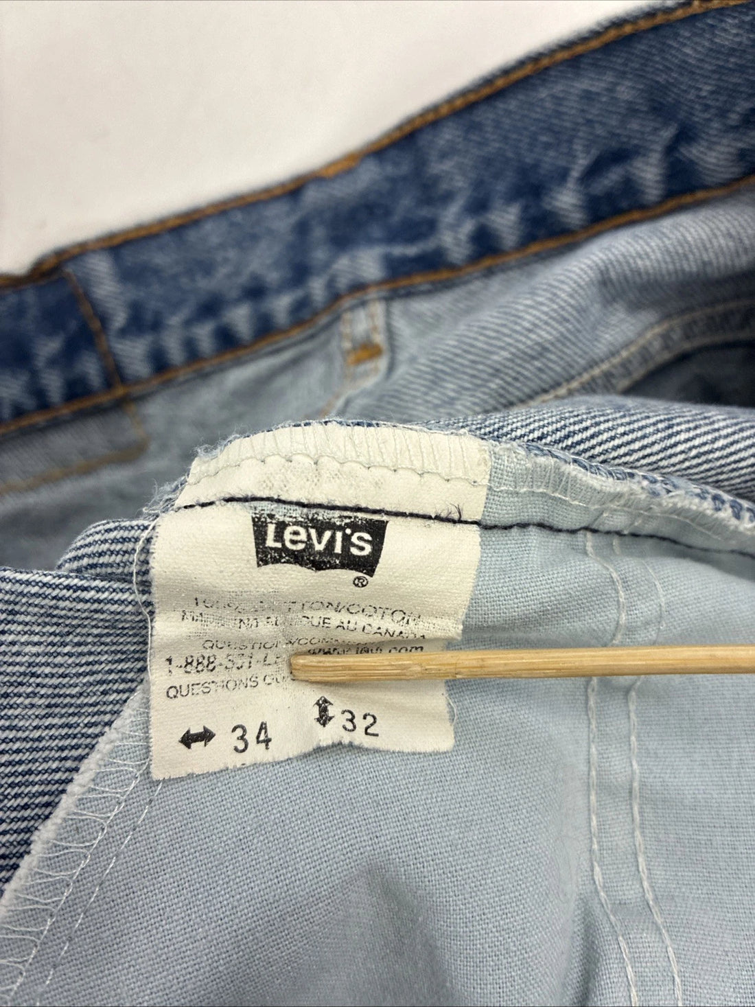 Vintage Levi Strauss & Co Denim Jeans Pants Size 32 X 31 White Tab