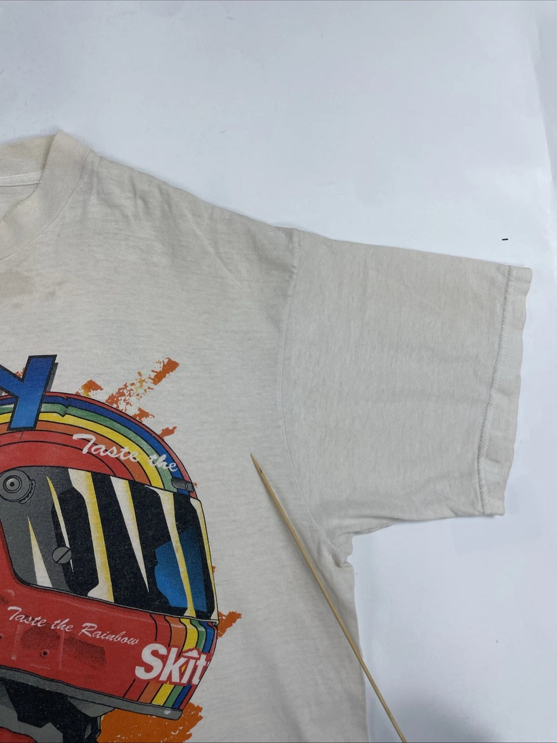 Vintage Ernie Irvan Man On A Mission Skittles Racing T-Shirt XL NASCAR