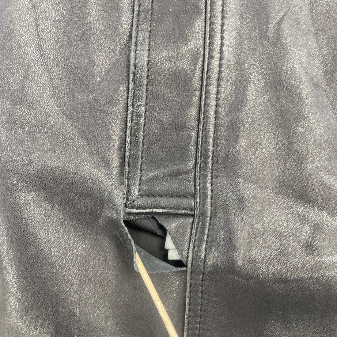 Danier Leather Coat Jacket Womens Size Large Black