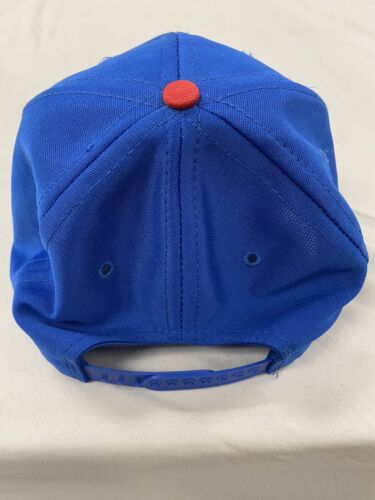 Vintage Chicago Cubs Snapback Hat OSFA Blue MLB