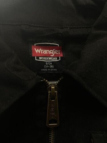 Wrangler Work Jacket Size Small Black