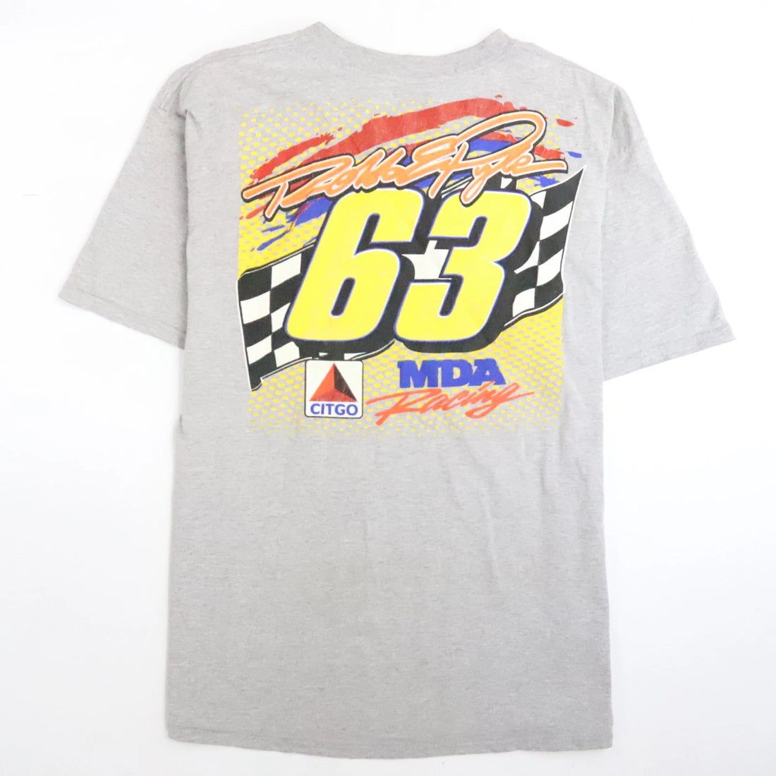 Vintage Robbie Pyle Racing T-Shirt Size XL Double Sided