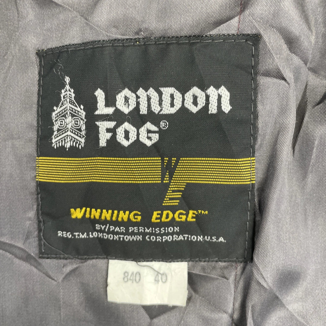 Vintage London Fog Leather Bomber Jacket Size Large