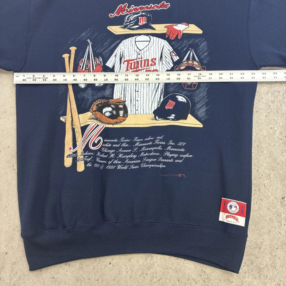 Vintage Minnesota Twins Nutmeg Crewneck Sweatshirt Size XL MLB