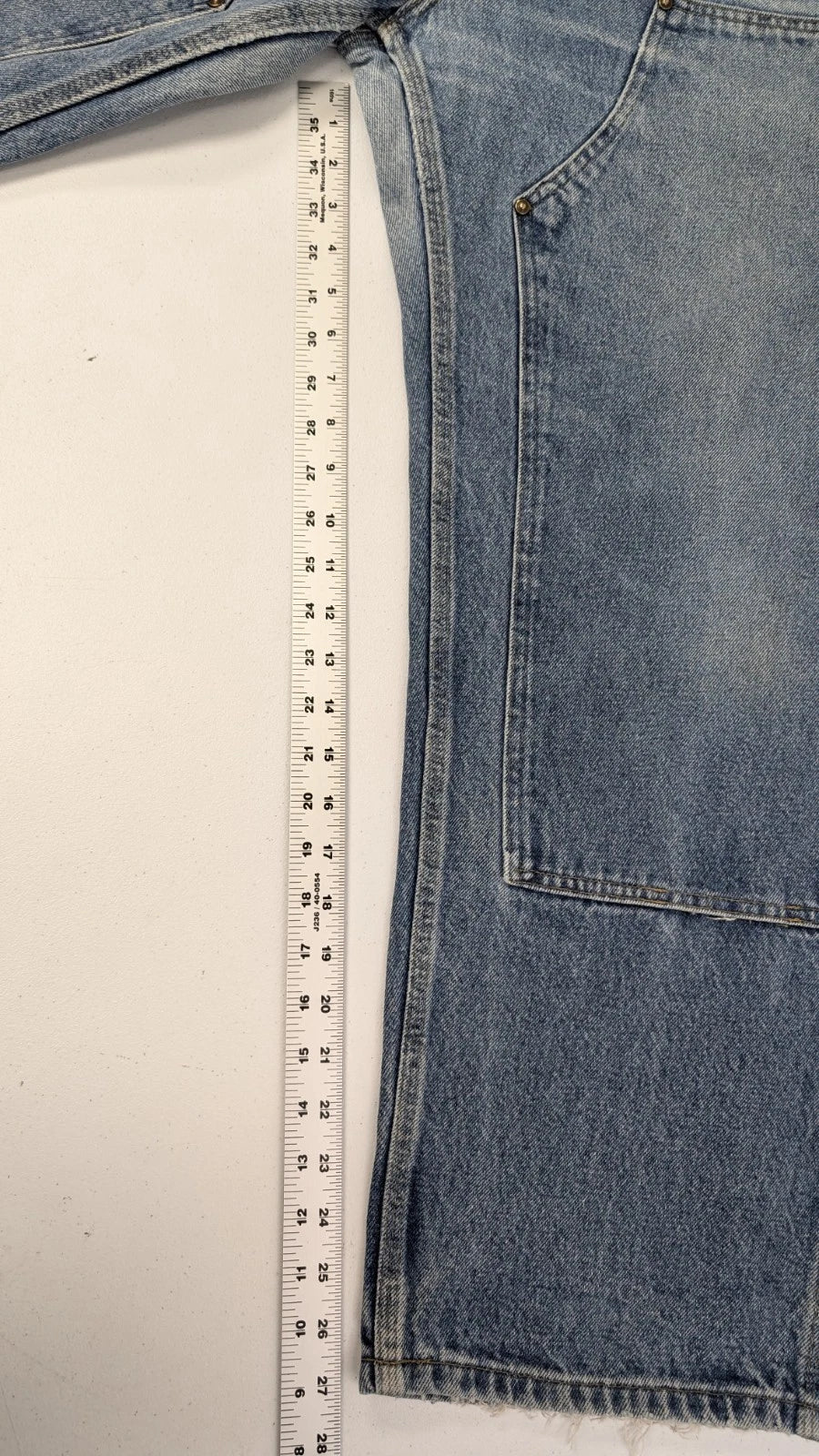 Vintage Carhartt Carpenter Double Knee Denim Jeans Work Pants 38 X 30 B73 DST