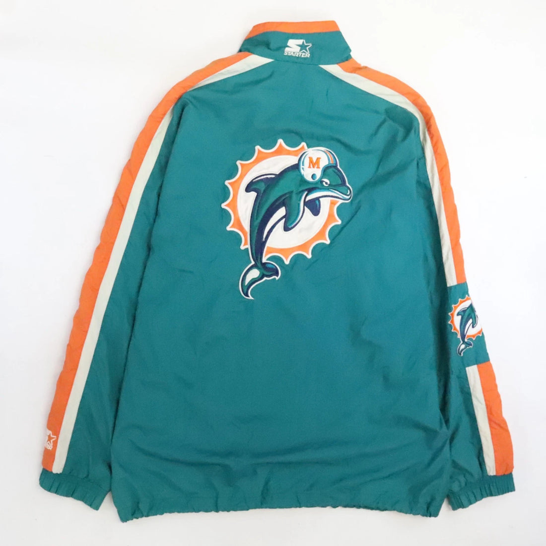 Vintage Miami Dolphins Starter Windbreaker Light Jacket Size Large NFL