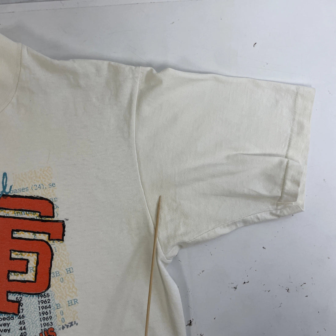Vintage San Francisco Giants Will Clark Salem T-Shirt Size Large 90s MLB