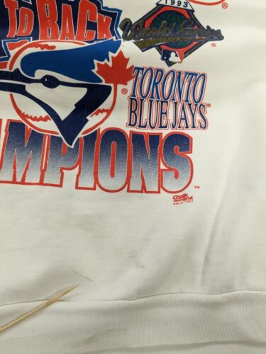 Vintage Toronto Blue Jays World Series Champions Sweatshirt Large 1993 90s MLB