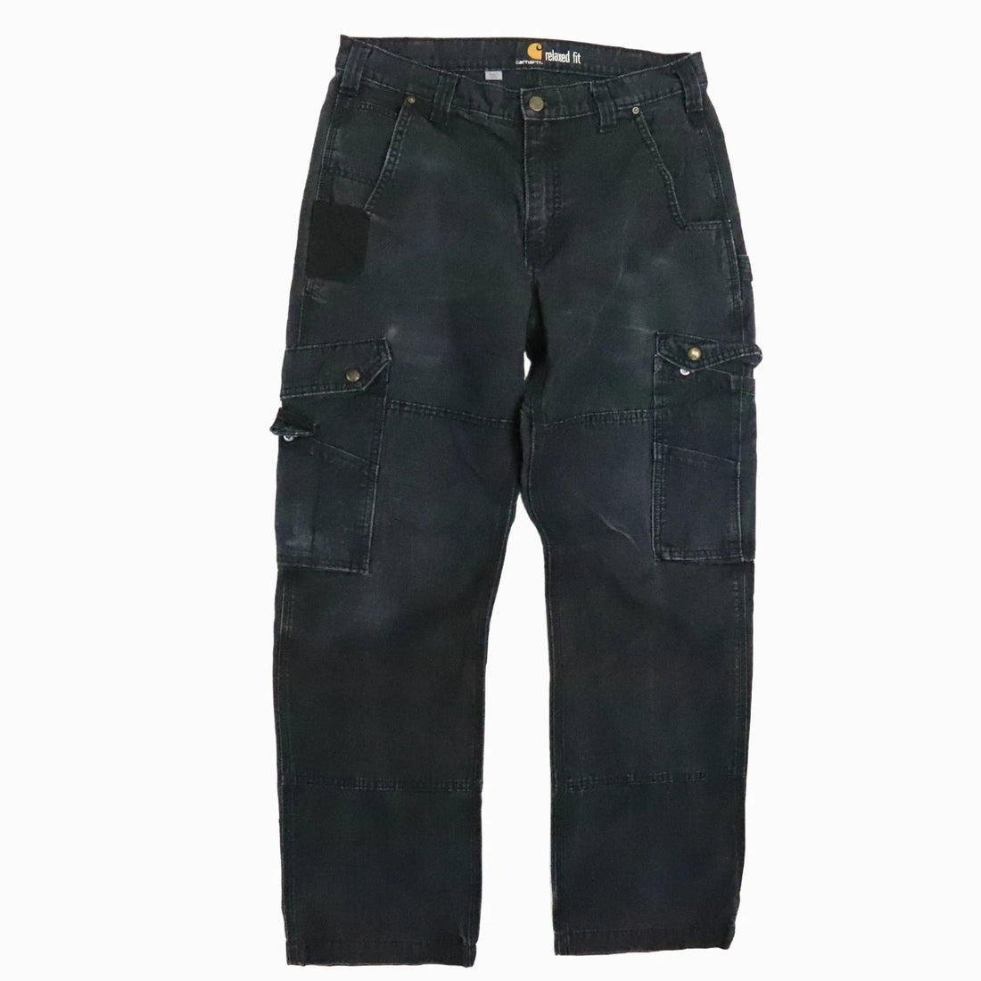 Carhartt Rip Stop Cargo Pants Size 34 X 32 Black Relaxed Fit