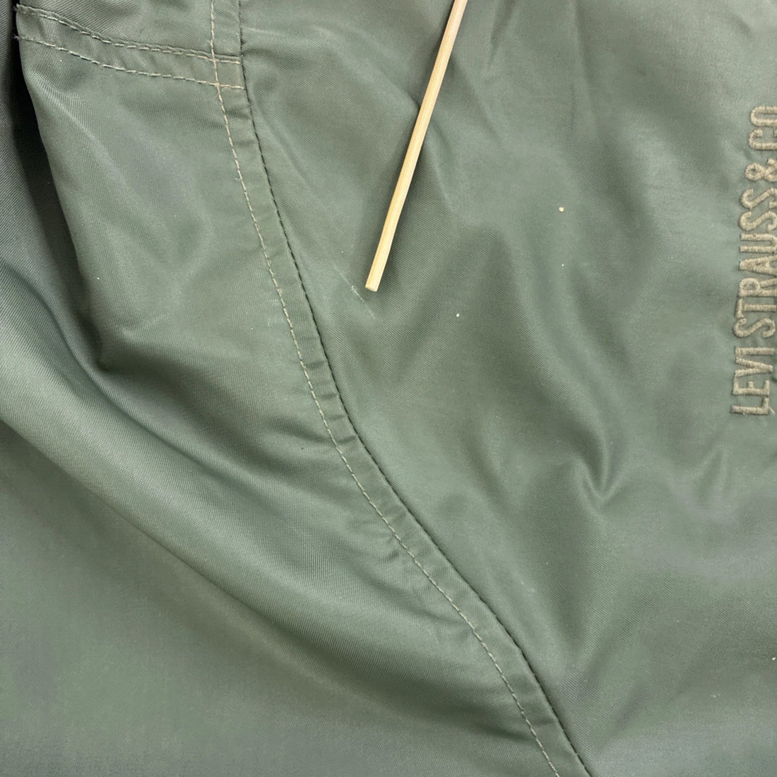 Levi Strauss & Co. Flight Bomber Jacket Size Medium Green