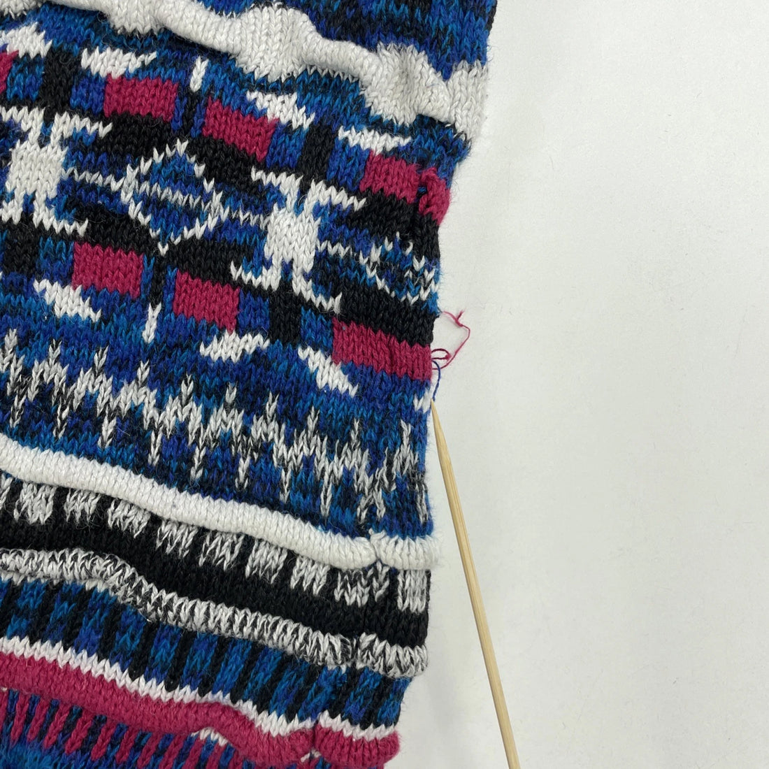 Vintage Mache 3D Knit Crewneck Sweater Size Large