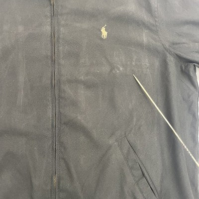 Polo Ralph Lauren Harrington Bomber Jacket Size Medium Black