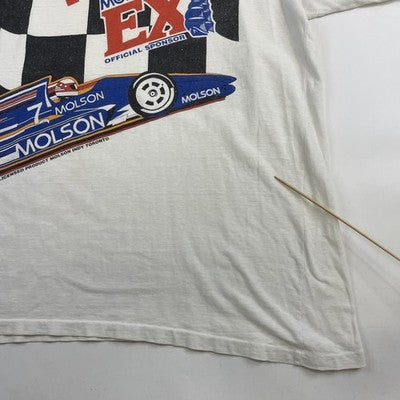 Vintage Molson Indy Racing T-Shirt Size XL 90s