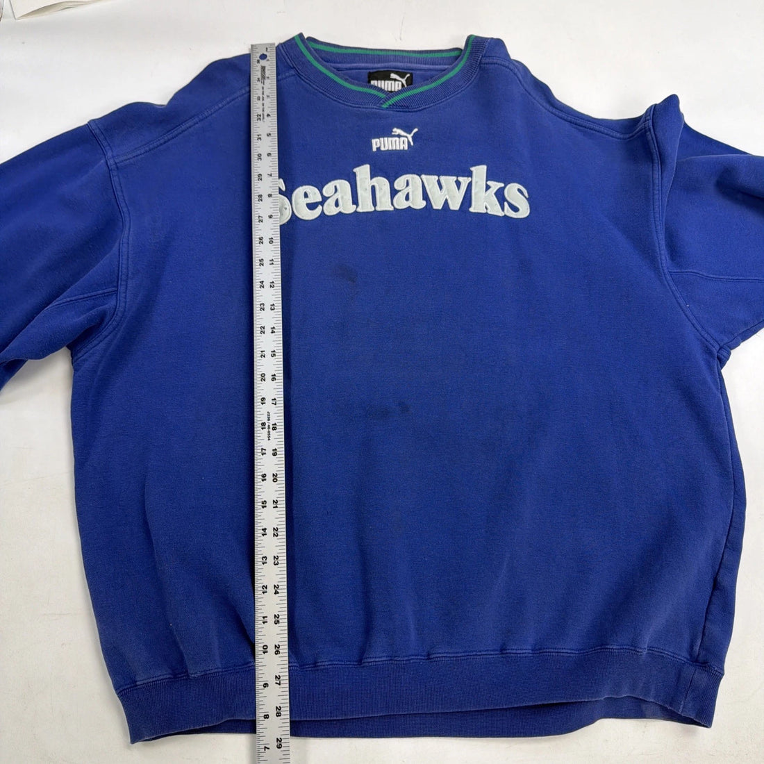 Vintage Seattle Seahawks Puma Sweatshirt Crewneck Size 2XL NFL