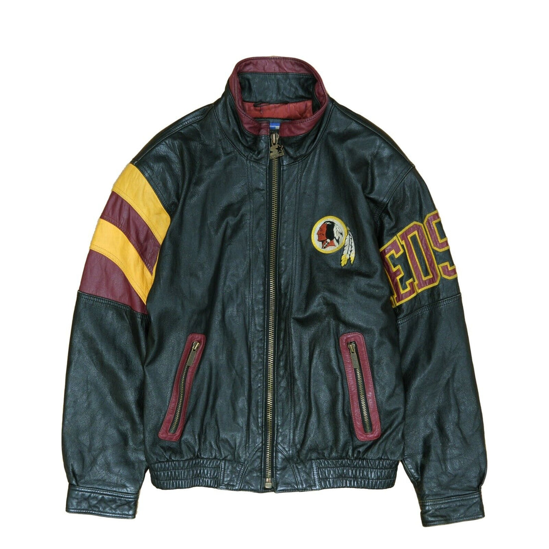 Vintage Washington Redskins Starter Leather Varsity Jacket Size Medium 90s NFL