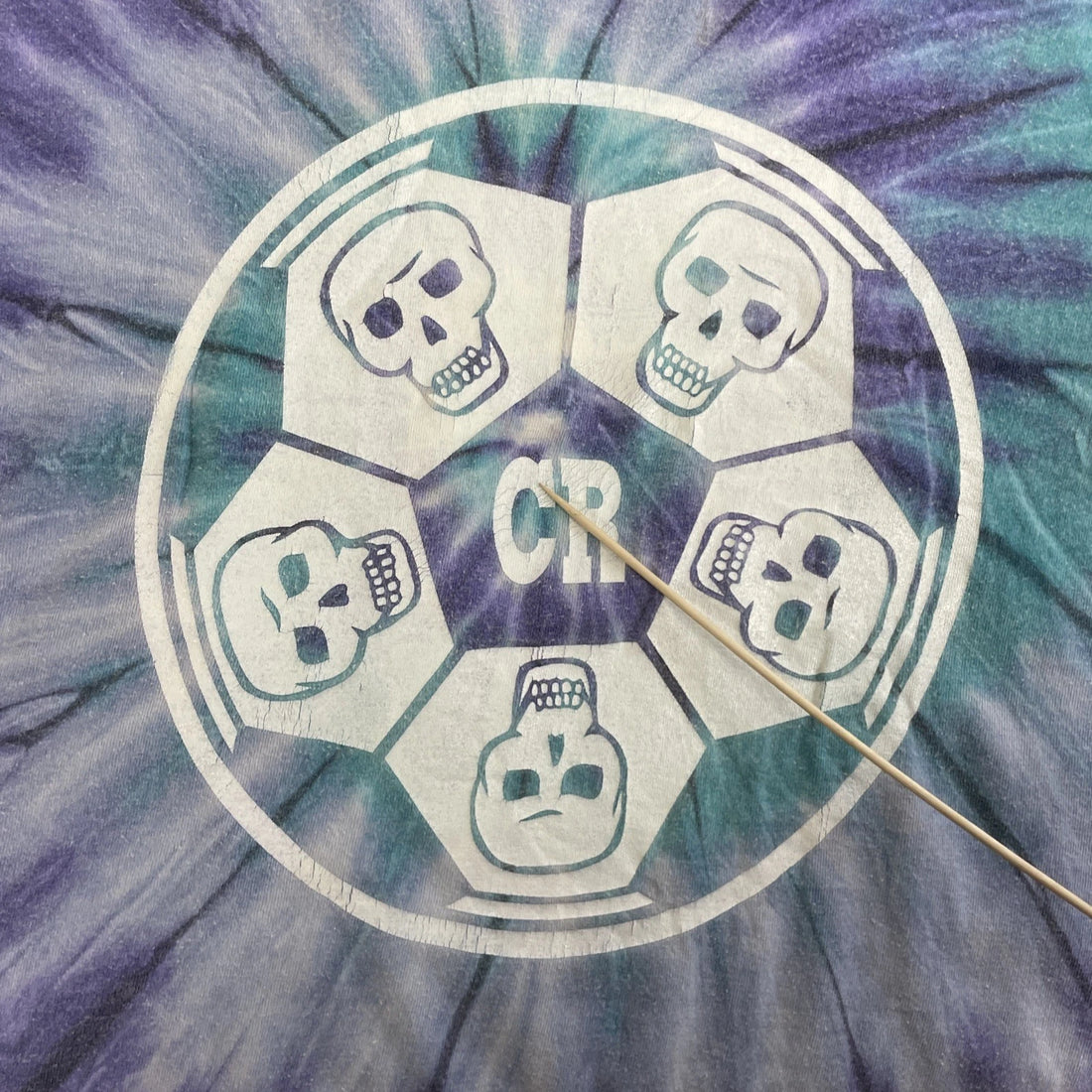 Vintage Grateful Dead Grateful For The Rock CR Soccer Tie Dye T-Shirt 2XL 90s