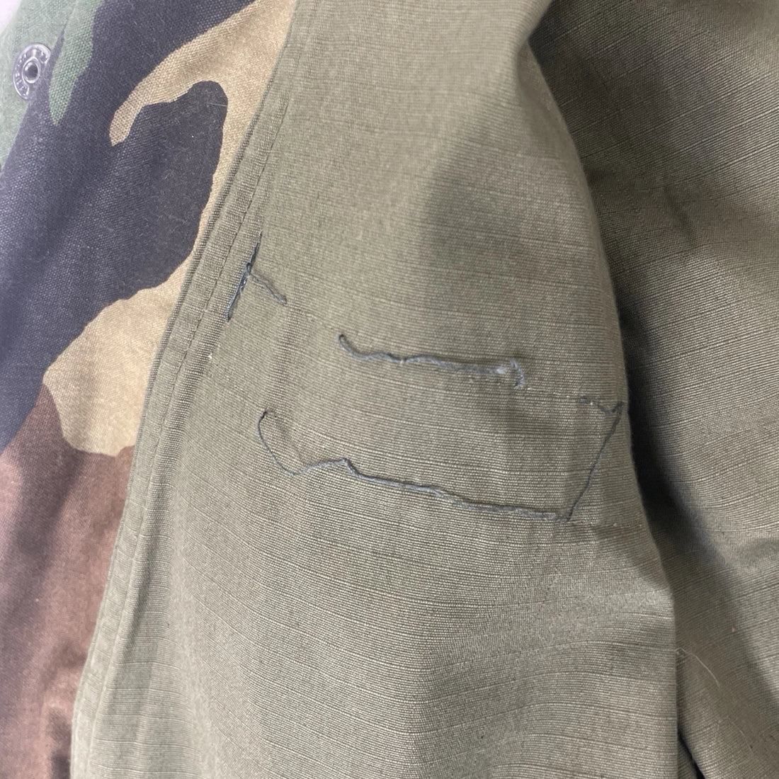 U.S. Army Camo Cold Weather Field Coat Jacket Size Small Short