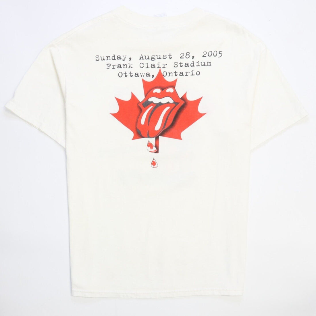 Vintage Rolling Stones Live Ottawa T-Shirt Size Large Band Tee