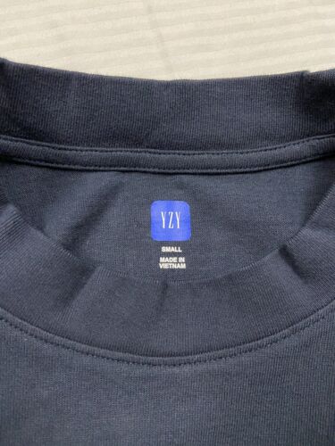 Yeezy Gap Unreleased Long Sleeve T-Shirt Size Small Navy Blue