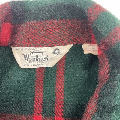 Vintage Woolrich Wool Button Up Shirt Jacket Size XL Plaid