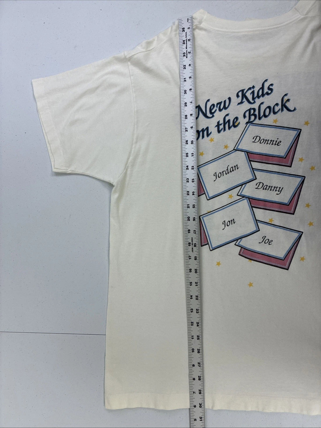 Vintage New Kids On The Block Backstage Pass T-Shirt Size XL