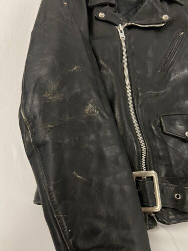 Vintage Schott Bros Perfecto One Star Leather Classic Motorcycle Jacket 42 Long
