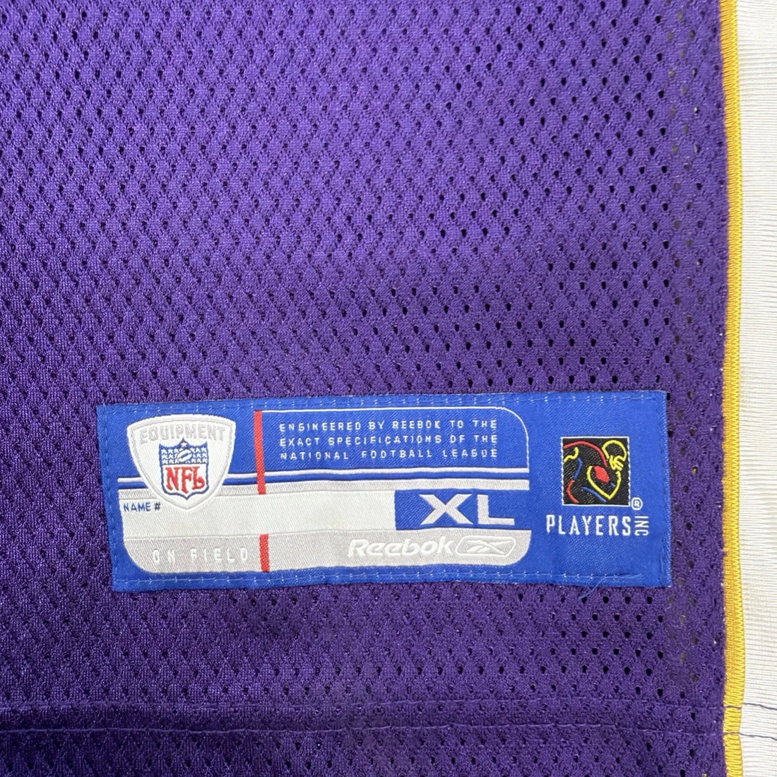 Vintage Minnesota Vikings Brad Johnson Reebok Jersey Size XL NFL