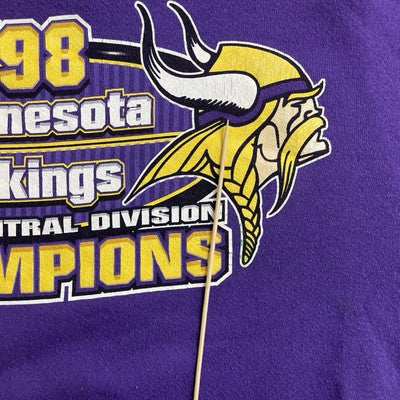 Vintage Minnesota Vikings Sweatshirt Crewneck Size Large 1998 90s NFL