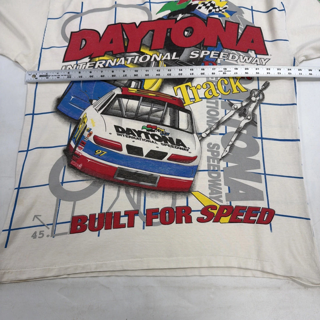 Vintage Daytona International Speedway Draft Track Racing T-Shirt XL AOP