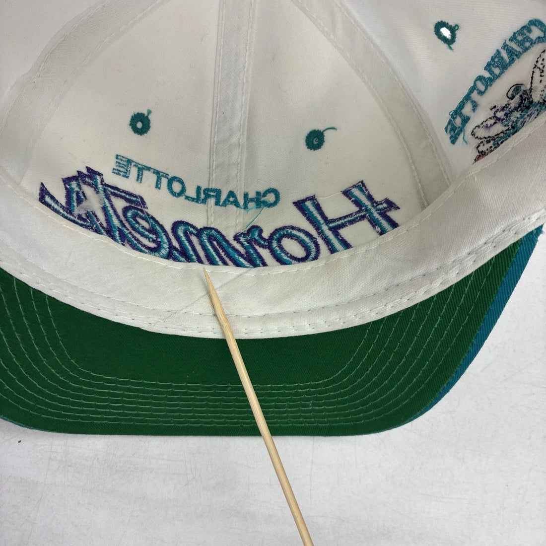 Vintage Charlotte Hornets Sports Specialties Twill Snapback Hat OSFA 90s NBA