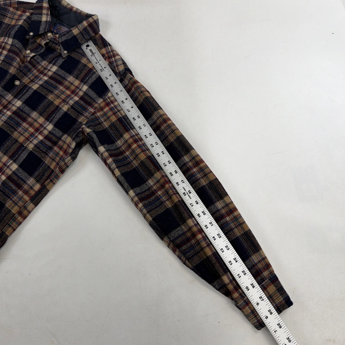 Vintage Pendleton Wool Fireside Button Up Shirt Size Small Plaid