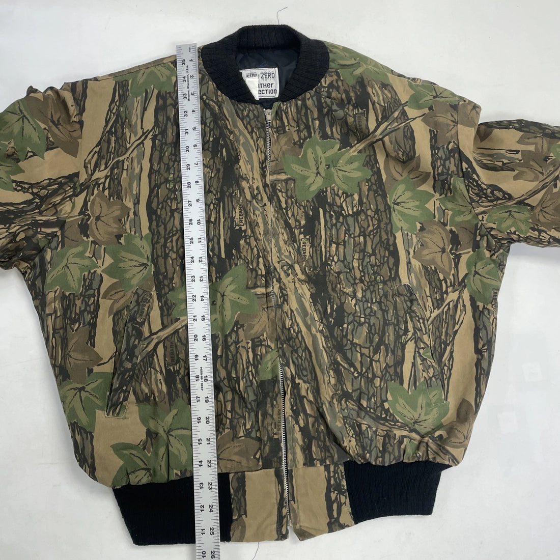 Vintage Sub-Zero Rebark Camo Bomber Jacket Size Large