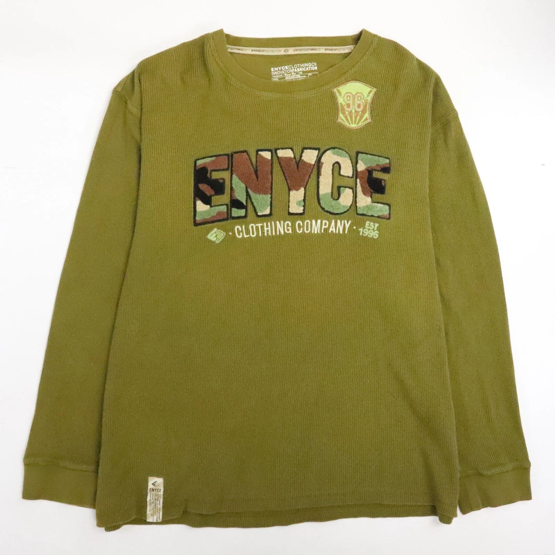 Enyce Thermal Long Sleeve T-Shirt Size XL Y2K
