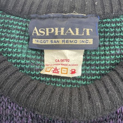 Vintage Asphalt Argyle Crewneck Sweater Size XL