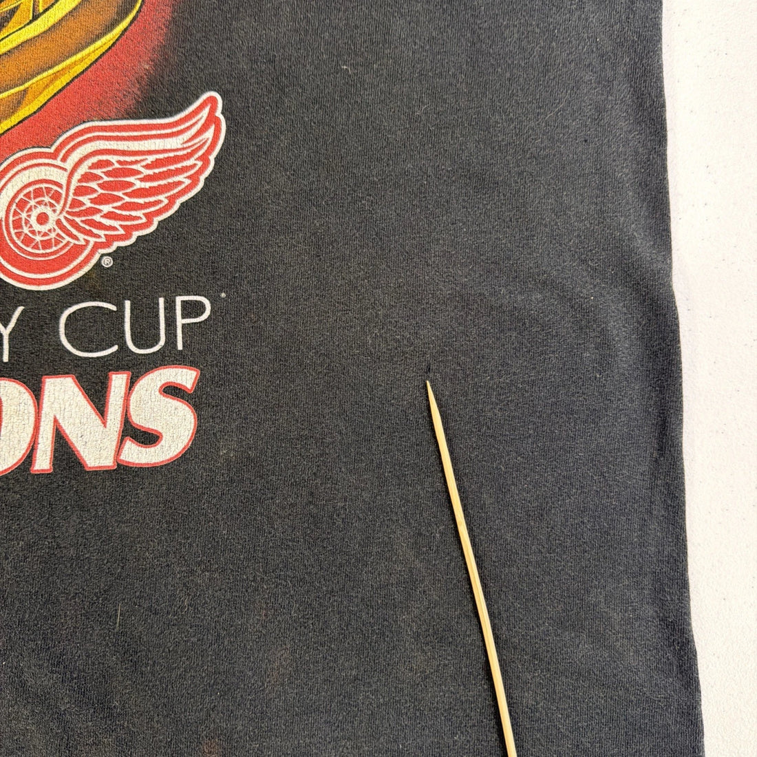 Vintage Detroit Red Wings Stanley Cup Champions Ring T-Shirt 2XL 90s NHL