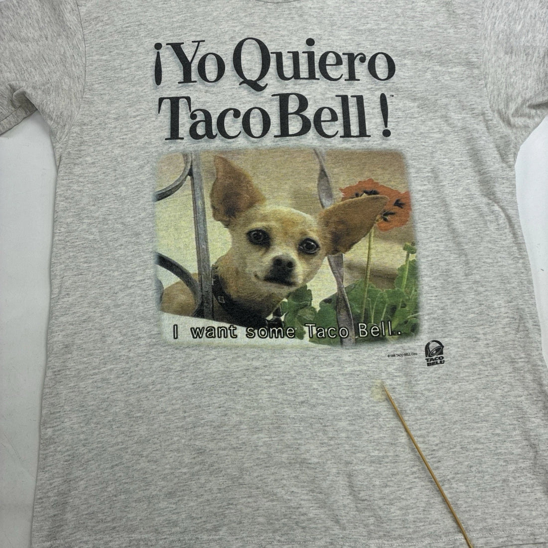 Vintage Yo Quiero Taco Bell Chihuahua Promo T-Shirt Size Large 1998 90s