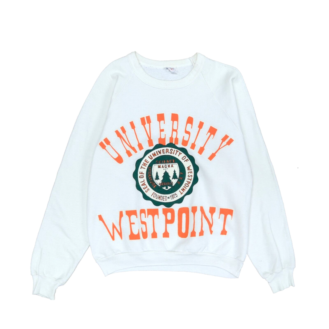 Vintage West Point Black Knights Seal Sweatshirt Crewneck Size Large NCAA