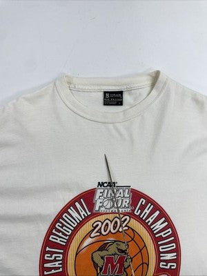 Vintage Maryland Terrapins Final Four Basketball T-Shirt Size Large NCAA