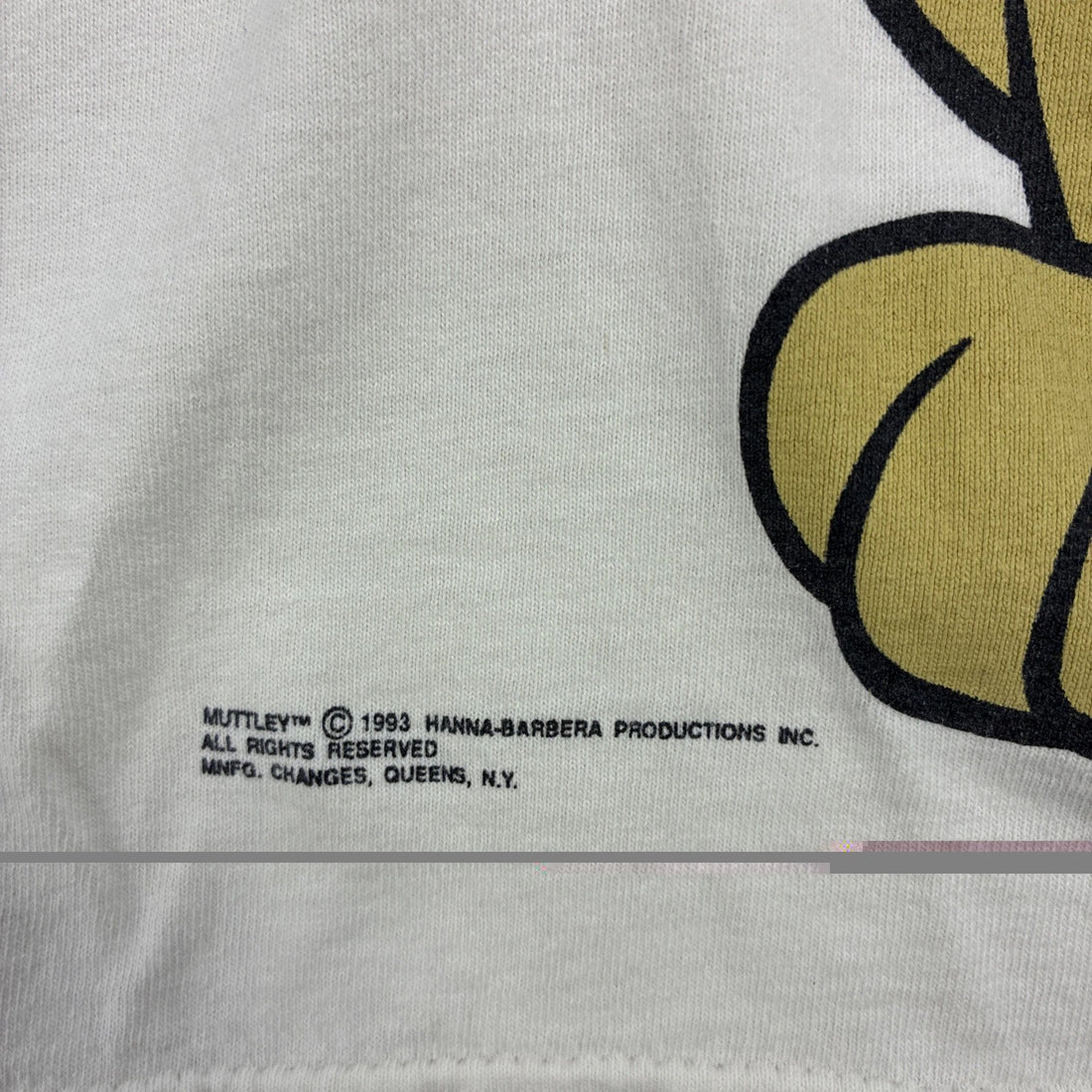 Vintage Muttley Hanna Barbera T-Shirt XL Jumbo Double Sided Cartoon Promo 1993