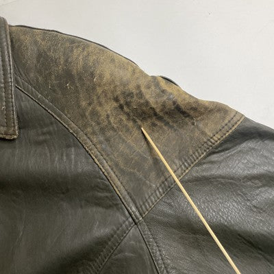 Vintage Anneta Price Lambskin Leather Bomber Jacket Size Medium