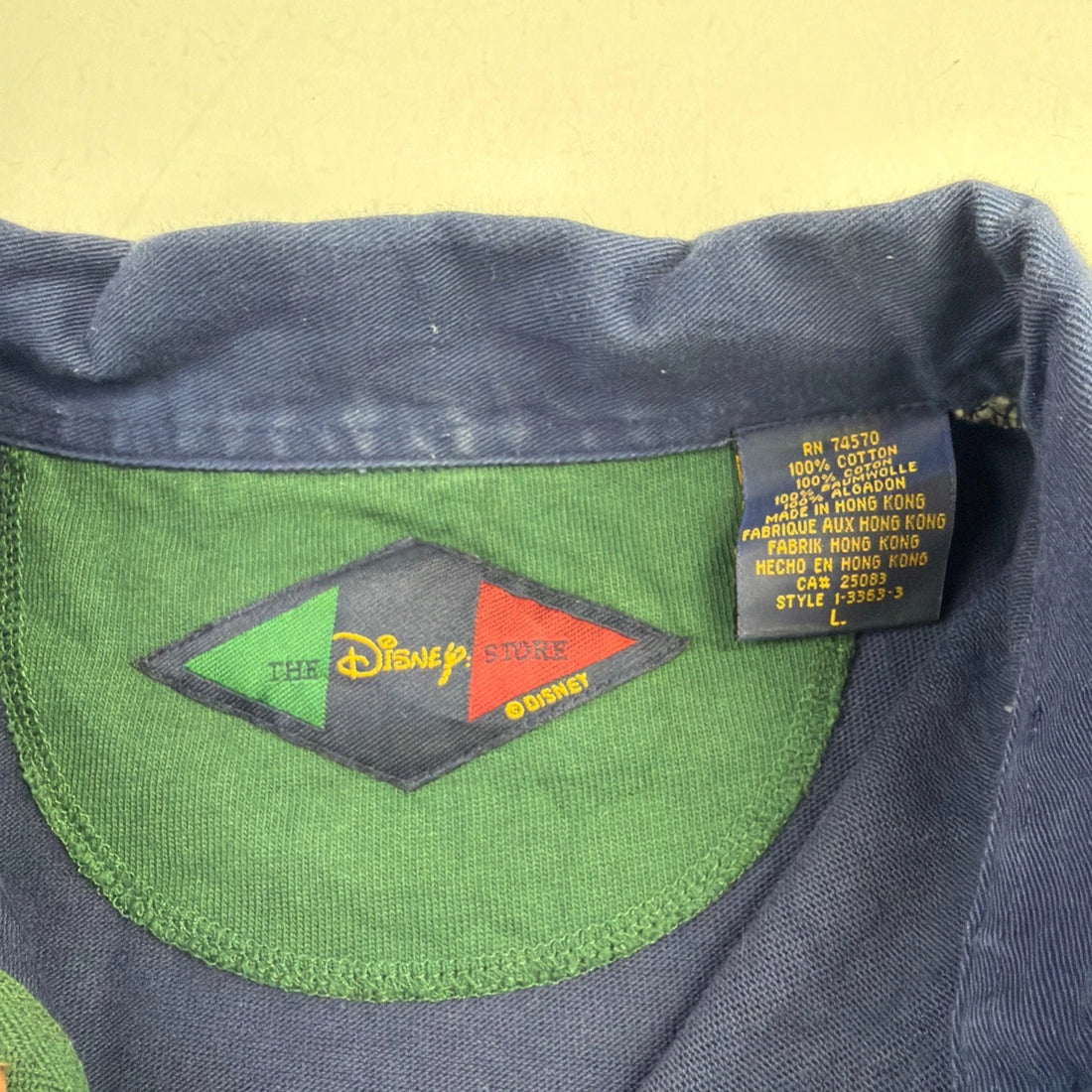 Vintage Mickey Mouse Disney Rugby Shirt Size Large