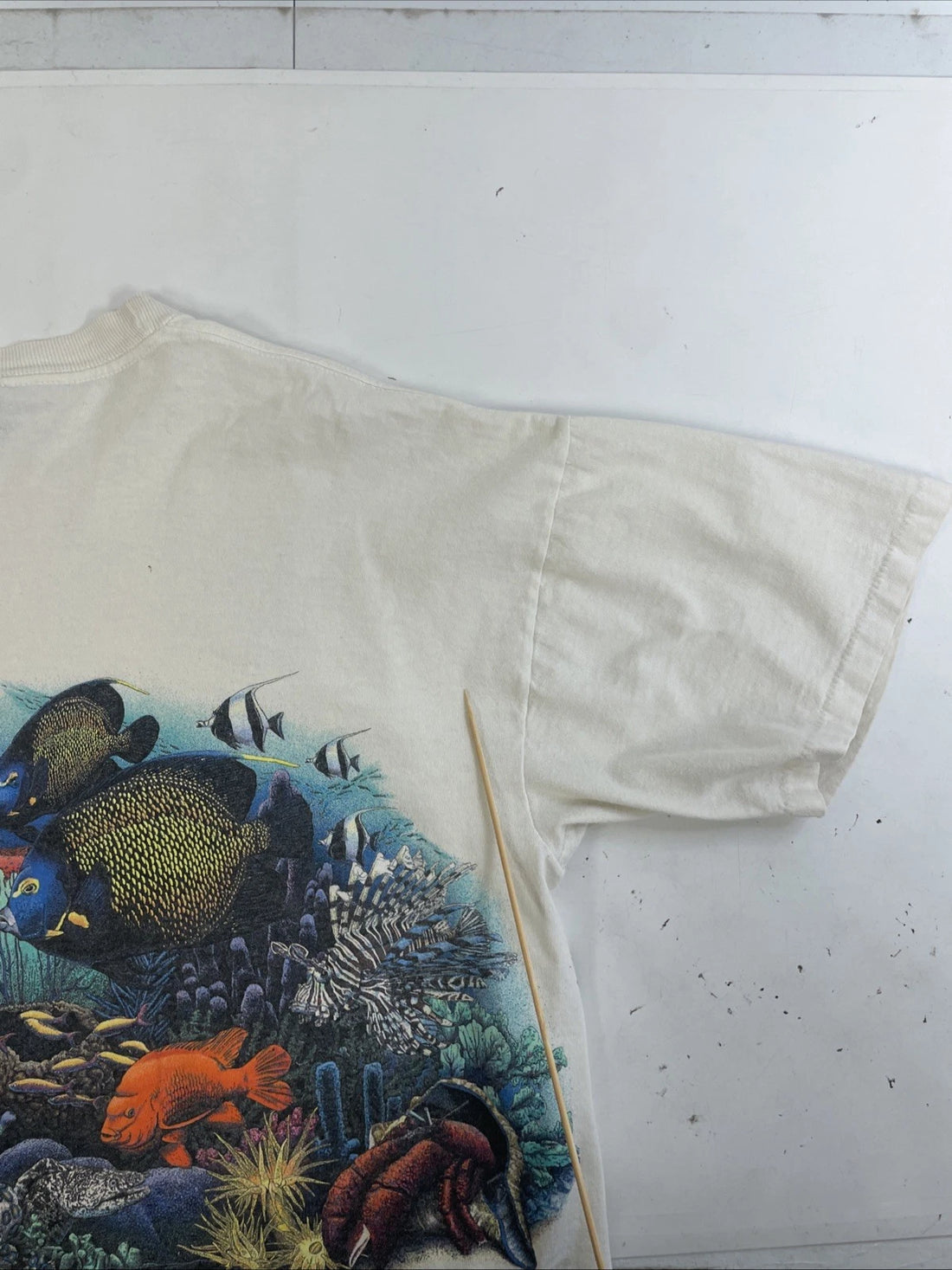 Vintage Fish Marine Life Habitat T-Shirt Size XL Nature Wrap Around