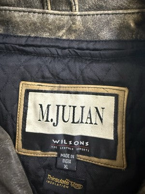 Vintage M Julian Wilsons Leather Coat Jacket Size XL