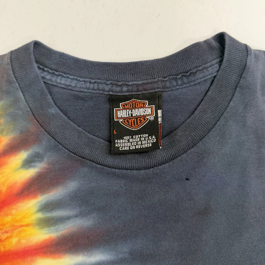 Vintage Harley Davidson Tie Dye Carlton T-Shirt Size Large